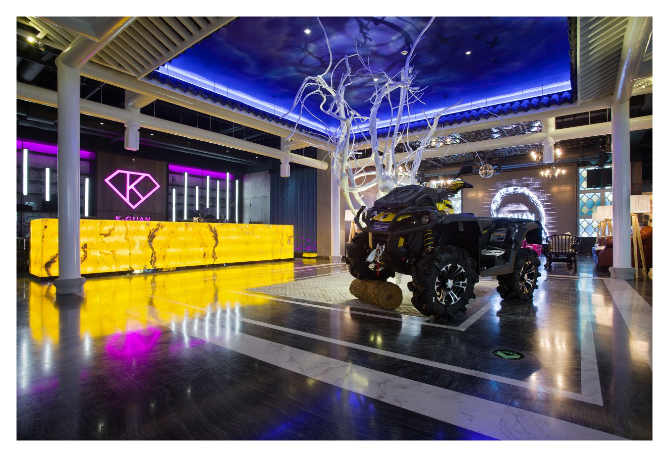 河南鄭州聚一墻體彩繪手繪壁畫——KTV墻體彩繪手繪壁畫之道