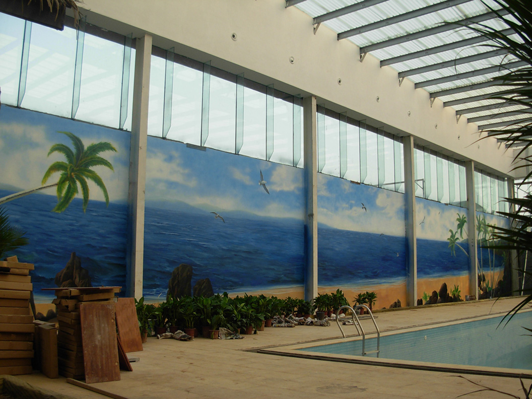 【大型景觀壁畫項(xiàng)目案例】——焦作錦繡云臺度假山莊