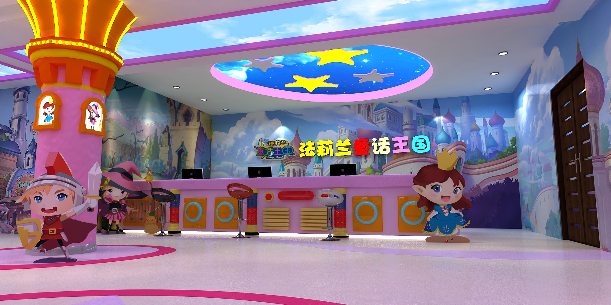 【歡樂園場景壁畫項(xiàng)目】——鄭州童話王國案例